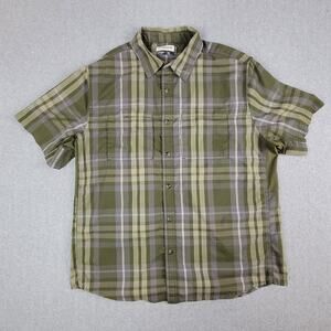 Magellan Shirt Mens Size XL Classic Fit Moisture Wicking Plaid Green
